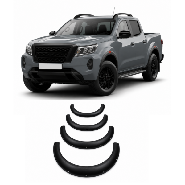 NAVARA 2021 FENDER FLARE MODIFIED DESIGN – MATTE BLACK
