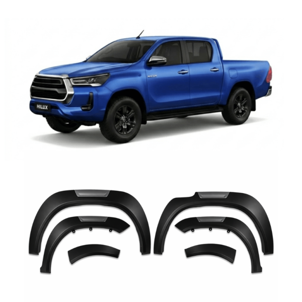 HILUX 2021 4X2 FENDER FLARE 4X2 MODIFIED DESIGN – MATTE BLACK