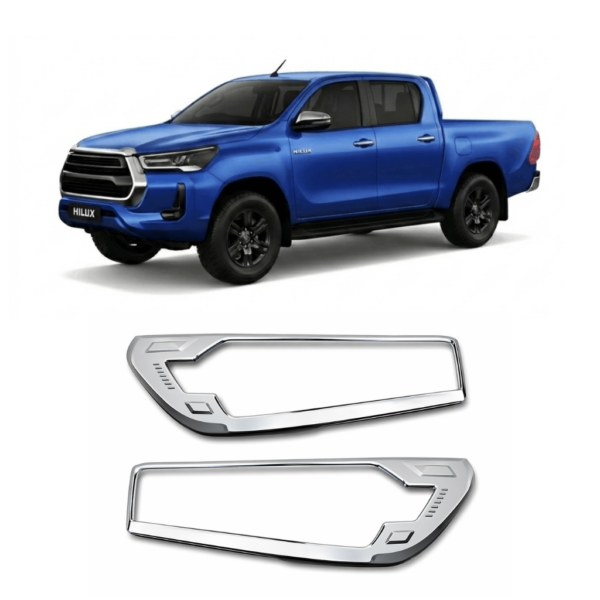 HILUX 2021 4X2 HEAD LIGHT COVER 4X2 – CHROME