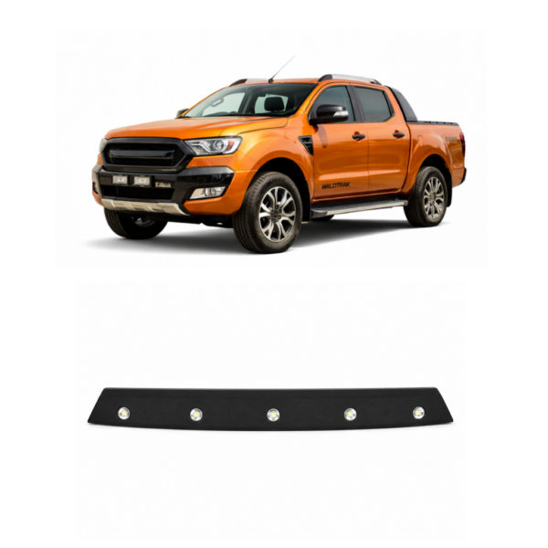 RANGER 2018-2021 FRONT ROOF COVER WITH LED LIGHT – BLACK